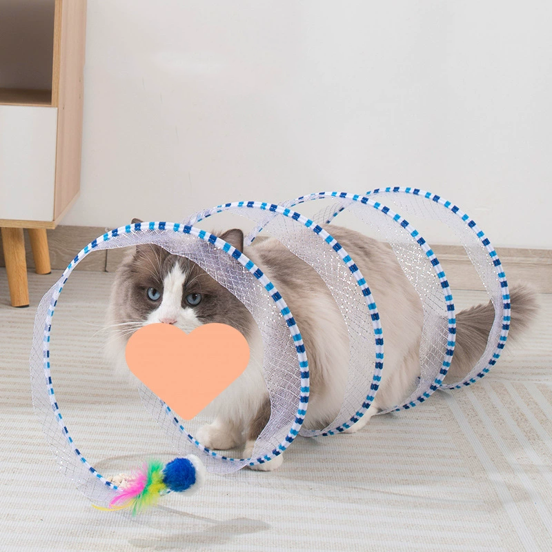 MCOIKY® S-Shape Foldable Cat Tunnel – Stop Midnight Zoomies