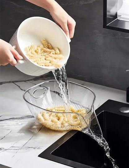 Drain Basket with Jumpstart Sale Spout, Kitchen Sink Strainer Drainage Basket Funnel for Food, Kitchen Supplies & Accessories Gadgets for Washing Vegetables & Fruits