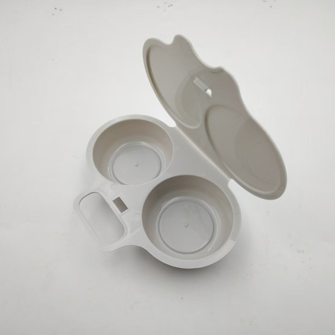 🥚Microwave Egg Poacher – Dual‑cavity, non‑stick & easy clean. Healthier than frying