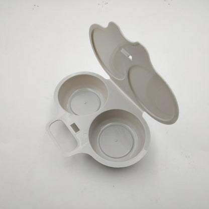 🥚Microwave Egg Poacher – Dual‑cavity, non‑stick & easy clean. Healthier than frying