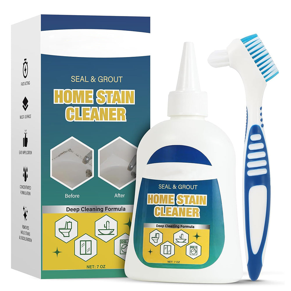 🛡️Mold Remover Gel (with Scrub Brush) – Heavy Duty Mildew Stain Cleaner for Washer Gasket, Shower Caulk, Tile Grout & Bathroom
