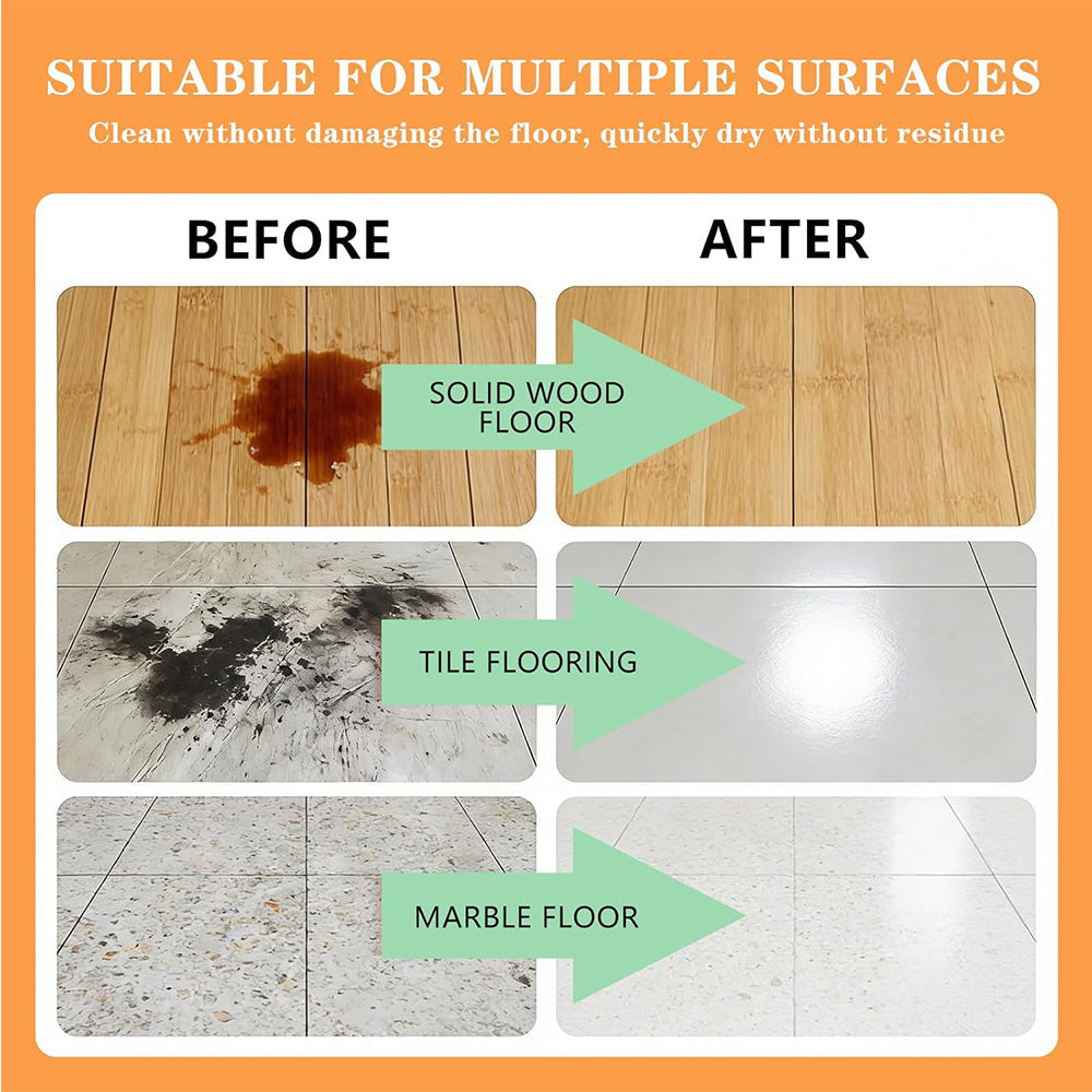 🍋SOPAMI Floor Cleaning Tablets - Safe for Wood Tile Marble Quick Dry No Residue 12 Tablets Lemon Scent