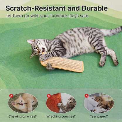 Potaroma Interactive Catnip Chew Toy with [6000mg A+ Organic Catnip], Soft Sisal Material Scratching and Kicker Cat Toys for Indoor Kittens, Drives Bored Cats Crazy with Fun