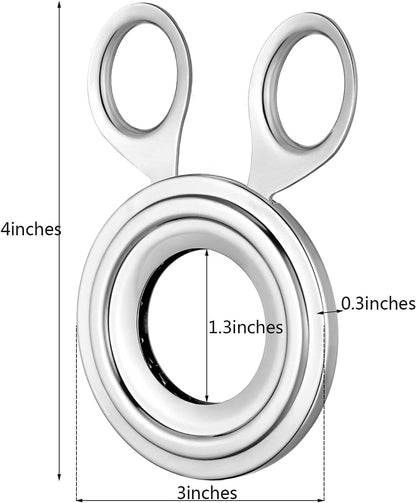 Stainless Steel Egg Cutter, Shell Remover and Top Opener, Multifunctional Egg Shell Scissors Slicer, Kitchen Supplies Essential