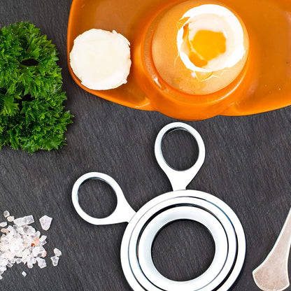Stainless Steel Egg Cutter, Shell Remover and Top Opener, Multifunctional Egg Shell Scissors Slicer, Kitchen Supplies Essential