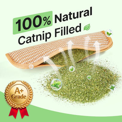Potaroma Interactive Catnip Chew Toy with [6000mg A+ Organic Catnip], Soft Sisal Material Scratching and Kicker Cat Toys for Indoor Kittens, Drives Bored Cats Crazy with Fun