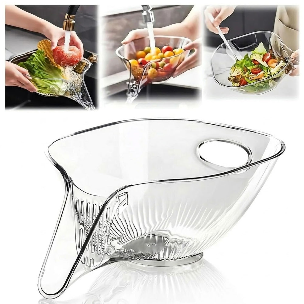 Drain Basket with Jumpstart Sale Spout, Kitchen Sink Strainer Drainage Basket Funnel for Food, Kitchen Supplies & Accessories Gadgets for Washing Vegetables & Fruits