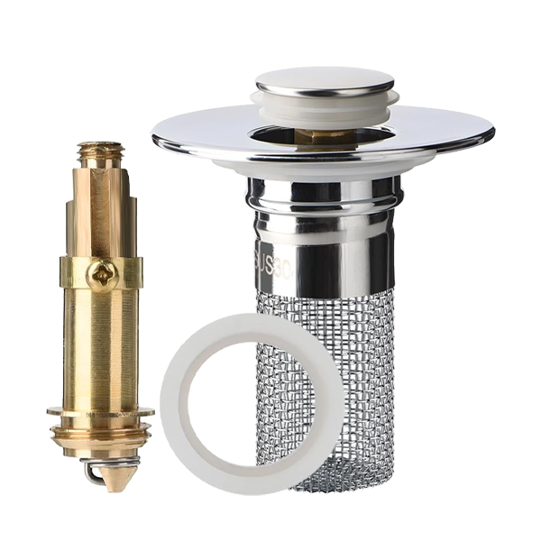 MCOIKY® Sink Drain Strainer with Removable Stainless Steel Basket PRO