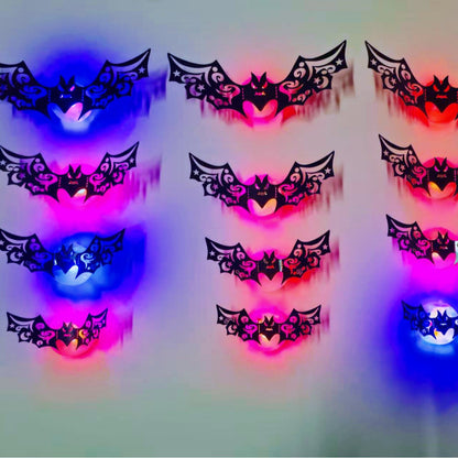 🎃Halloween LED Silhouette Wall Light Stickers, Battery Powered Peel & Stick Decor Lights, No Drill PET Waterproof Wall Decor, Spooky Ghost Pumpkin Witch Bat Castle Spider Tree Ornaments for Home Window Door Party