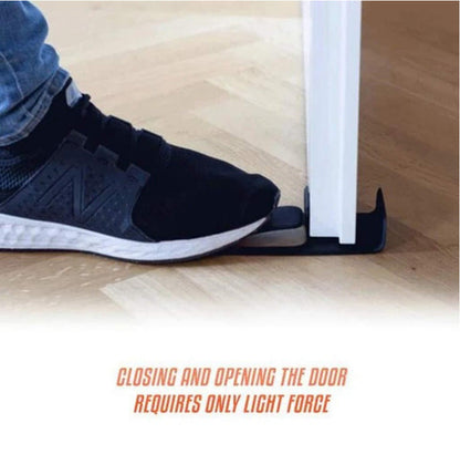 Multifunctional invisible door stopper—household anti-pinch and anti-collision door wedge.