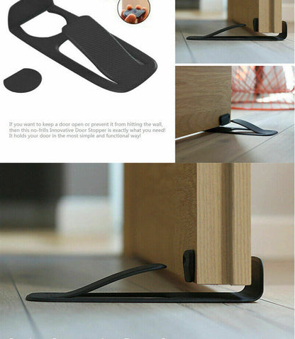 Multifunctional invisible door stopper—household anti-pinch and anti-collision door wedge.