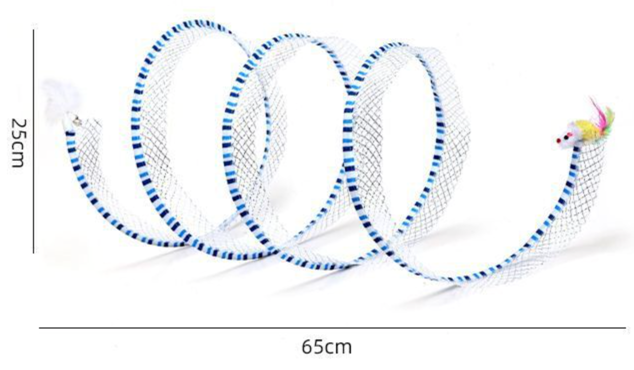 MCOIKY® S-Shape Foldable Cat Tunnel – Stop Midnight Zoomies