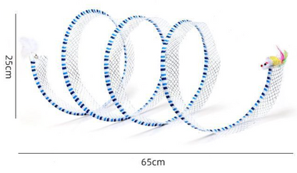 MCOIKY® S-Shape Foldable Cat Tunnel – Stop Midnight Zoomies