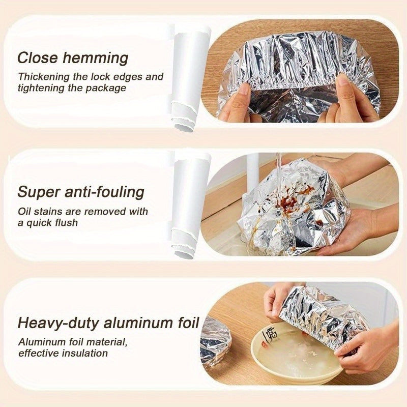 🔥 Hot Deal | Home dining table & food container aluminum foil heat-retaining cover, kitchen food insulation and freshness keeping, high-quality aluminum foil.