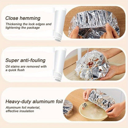 🔥 Hot Deal | Home dining table & food container aluminum foil heat-retaining cover, kitchen food insulation and freshness keeping, high-quality aluminum foil.