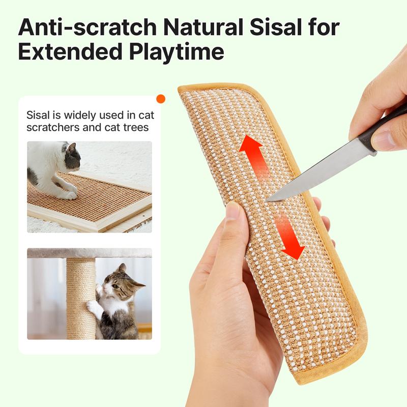 Potaroma Interactive Catnip Chew Toy with [6000mg A+ Organic Catnip], Soft Sisal Material Scratching and Kicker Cat Toys for Indoor Kittens, Drives Bored Cats Crazy with Fun