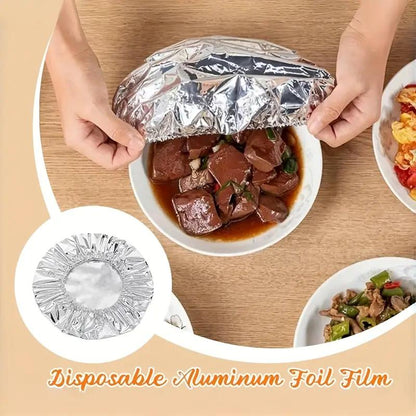 🔥 Hot Deal | Home dining table & food container aluminum foil heat-retaining cover, kitchen food insulation and freshness keeping, high-quality aluminum foil.