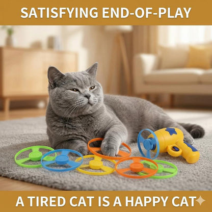 🐾Cat Fetch Toy Automatic Disc Launcher 6 Disc
