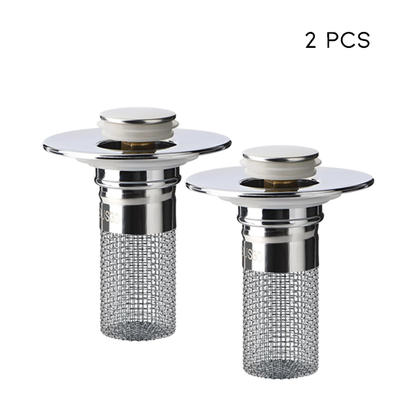 MCOIKY® Sink Drain Strainer with Removable Stainless Steel Basket PRO