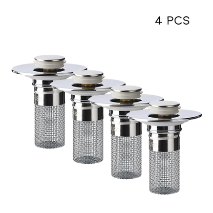 MCOIKY® Sink Drain Strainer with Removable Stainless Steel Basket PRO